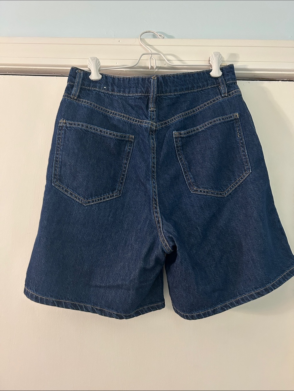 Mango Women’s Dark Blue Denim Shorts - Jorts - Picture 3 of 3
